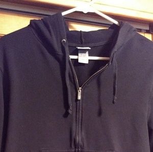 Black zip-up hoodie